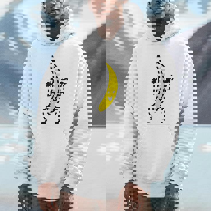 メンズ ファニースティックフィギュア フィットネス バナナダンベル トレーニング パーカー