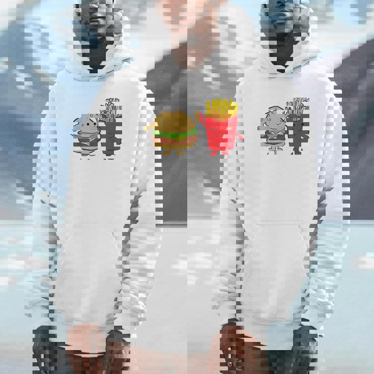 フライドポテト ハンバーガー チーズバーガー 友達 ファストフード フライドポテト Hoodie