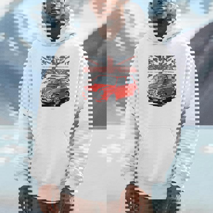 ブリティッシュクラシックカー レッドミニスポーツカー パーカー