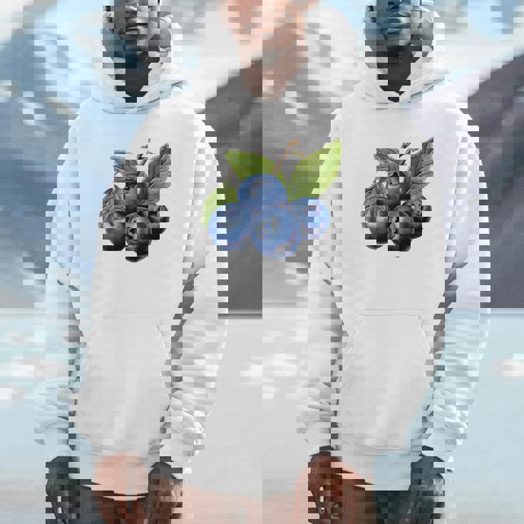 ブルーベリー愛好家のためのブルーベリーデザイン パーカー