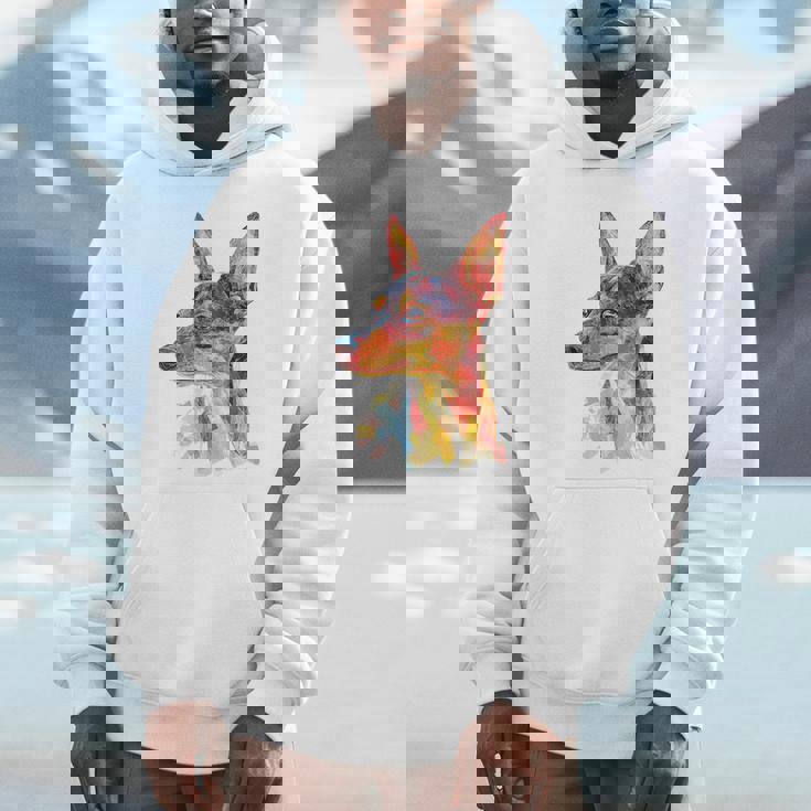 ミニチュア ピンシャー 犬 ペット カラフル ミニチュア ピンシャー パーカー