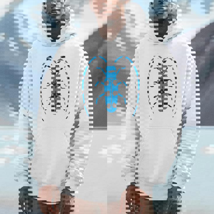 ルリボシカミキリ _昆虫_カミキリムシ パーカー