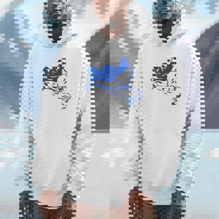 ロングボードライダーのためのミニマルアート。ボード上のマッドスキッパー。 パーカー