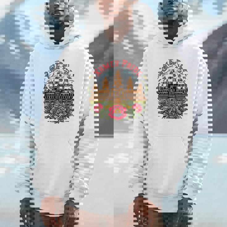 伝統的なカンボジアのクメールタトゥーデザインアンコールワット パーカー