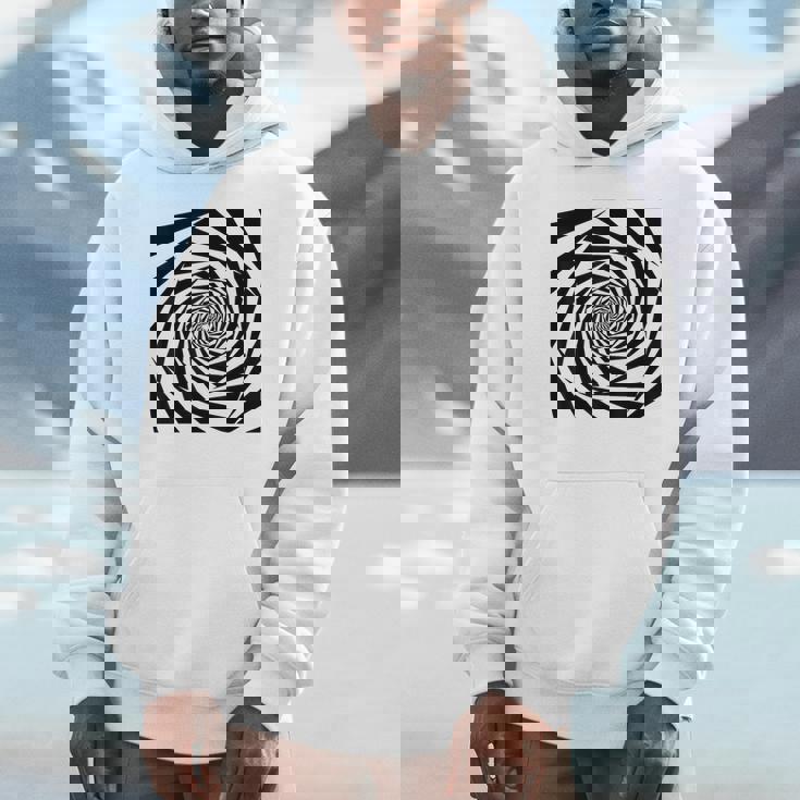 催眠術師 ヒプノシス グラフィック 目の錯覚 トリッピー スパイラル 幾何学模様 Hoodie