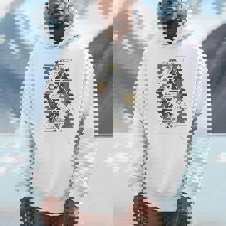 幾何学図形 抽象 モダンアート ヴィンテージ 三角形 Hoodie