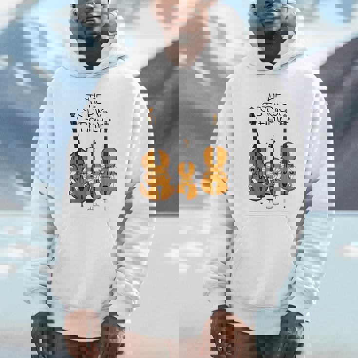 弦楽ファミリー、ヴァイオリン、チェロ、コントラバスミュージシャン面白い パーカー