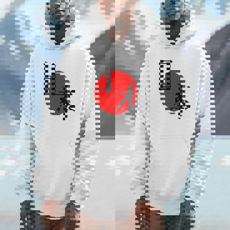 日の丸日本 国旗 ワンポイント パーカー