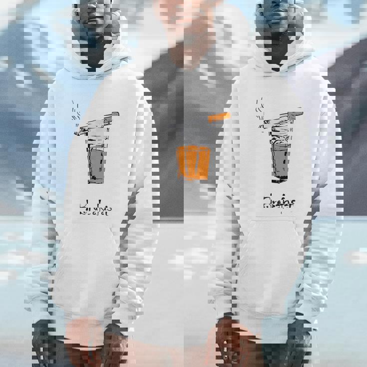 朝食タバコとウイスキー、面白いtシャツギフト。 パーカー