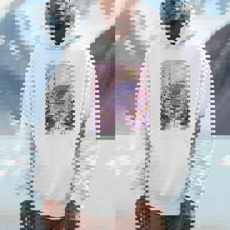 東京 日本 桜 夜景 お土産 パーカー