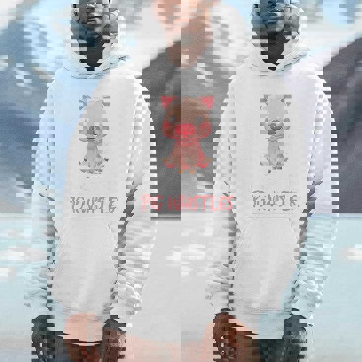 バックプリント 豚の口笛を信じる Hoodie