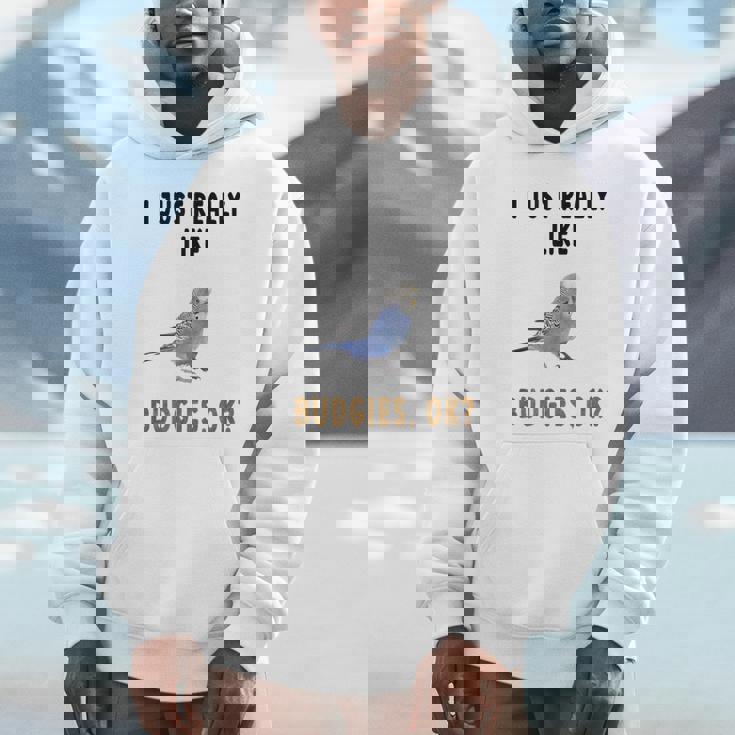 青いセキセイインコ、面白いことわざ、楽しい、セキセイインコ Hoodie