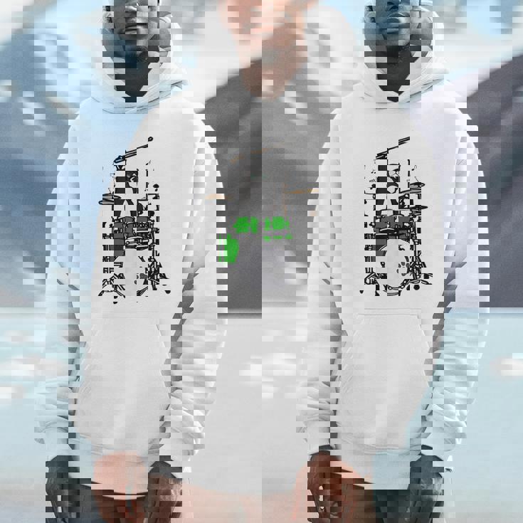 面白い猫 ドラム 猫 ドラマー 面白い ドラム 猫 Hoodie