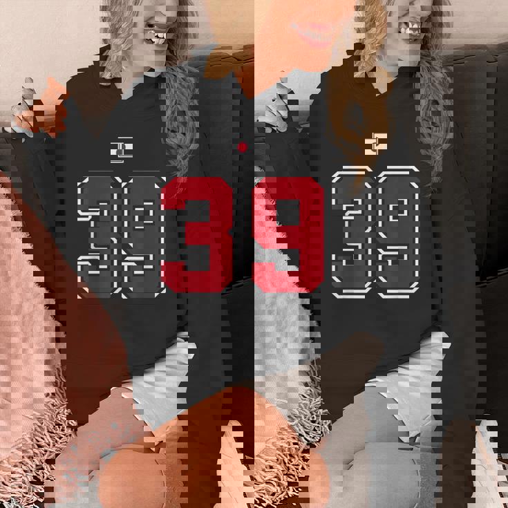 39 ナンバー カレッジスタイル ヴィンテージ 赤 白 日本国旗 パーカー