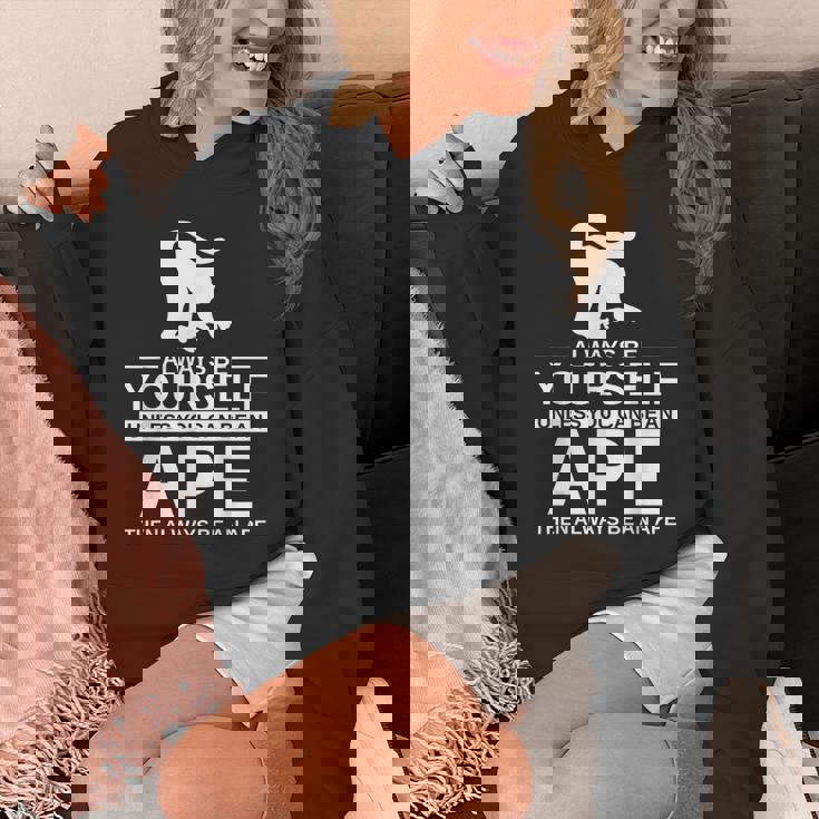 Always Be Yourself Ape メンズ レディース 猿 ゴリラ パーカー