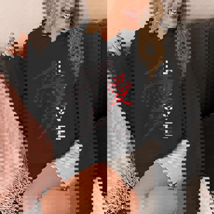 Awesome Love 日本の漢字デザイン Hoodie