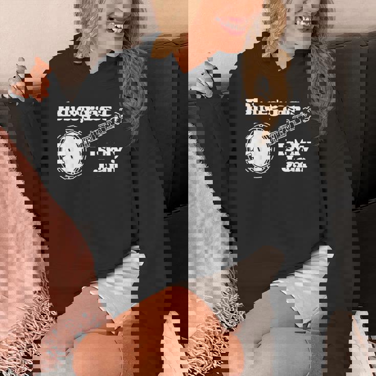 Bluegrass Is My Jam Banjo Musicintage Graphic パーカー