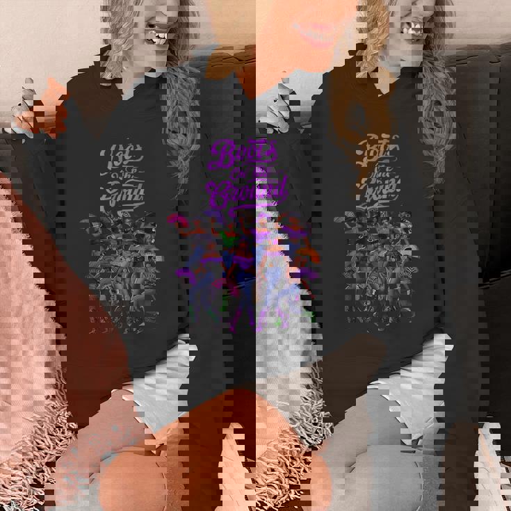 Boots On The Ground Boot Cowboy Western Cowgirl Linedance Hoodie