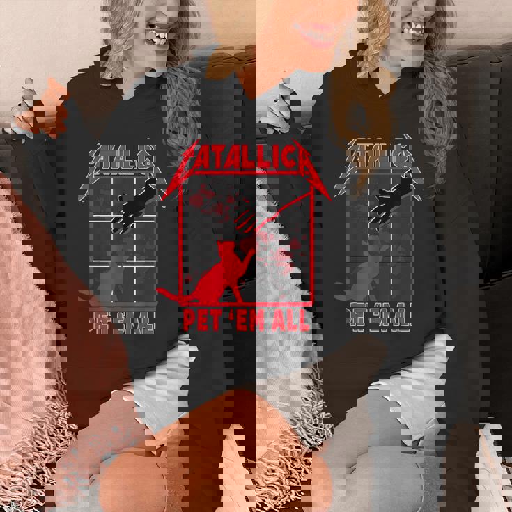 Catallica Pet 'Em All ファニーキャットtシャツ パーカー