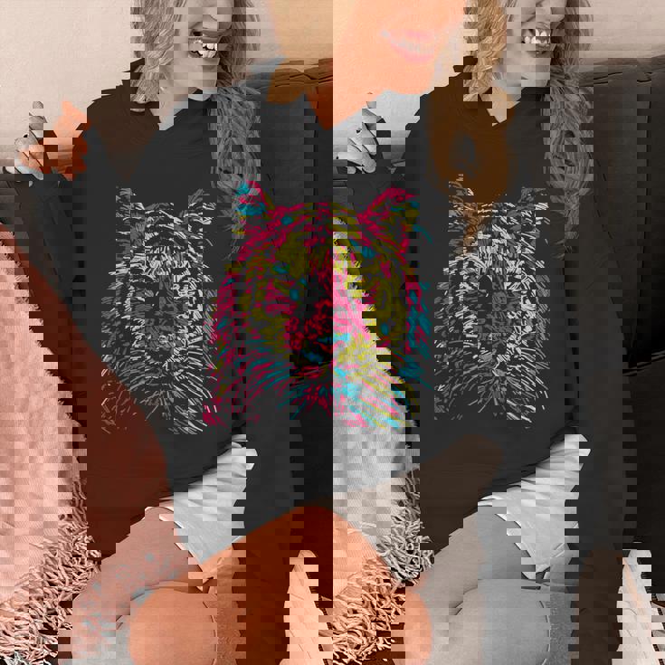 Colorful Tiger Tigers Fashion Graphic Hoodie