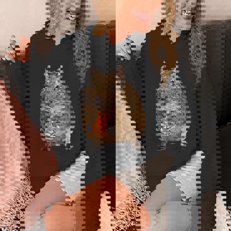 Degu Eating Alice Of Pizza パーカー