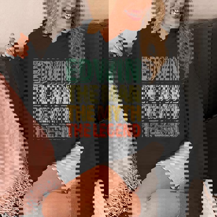 Edwin The Man The Myth The Legend シャツ ファーストネーム Edwin パーカー