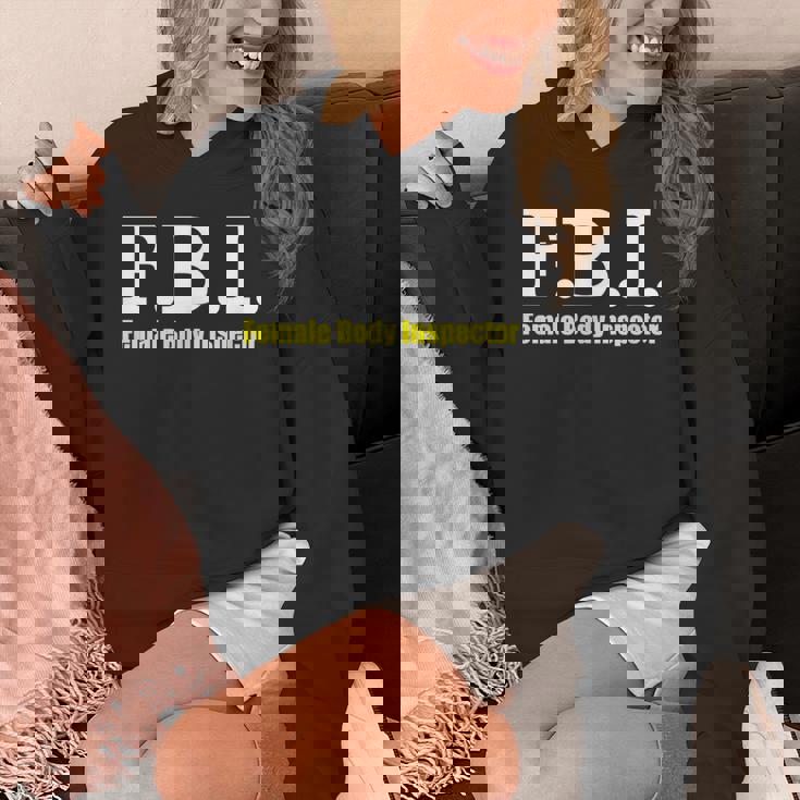 メンズ Fbi Female Body Inspector Meme Novelty Apparel Hoodie