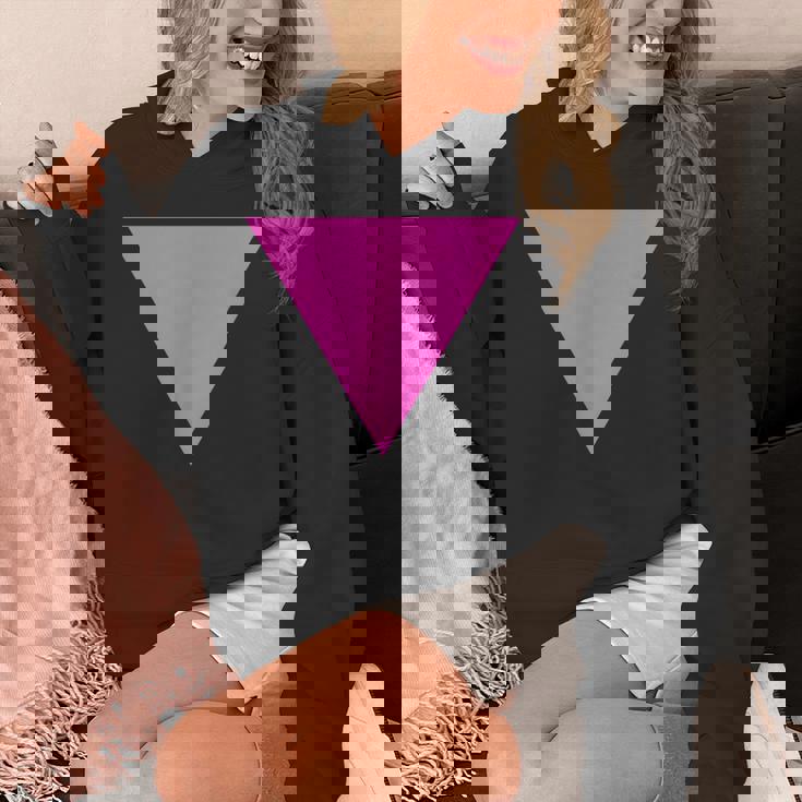 Gay Pride Upside Down Pink Triangle パーカー