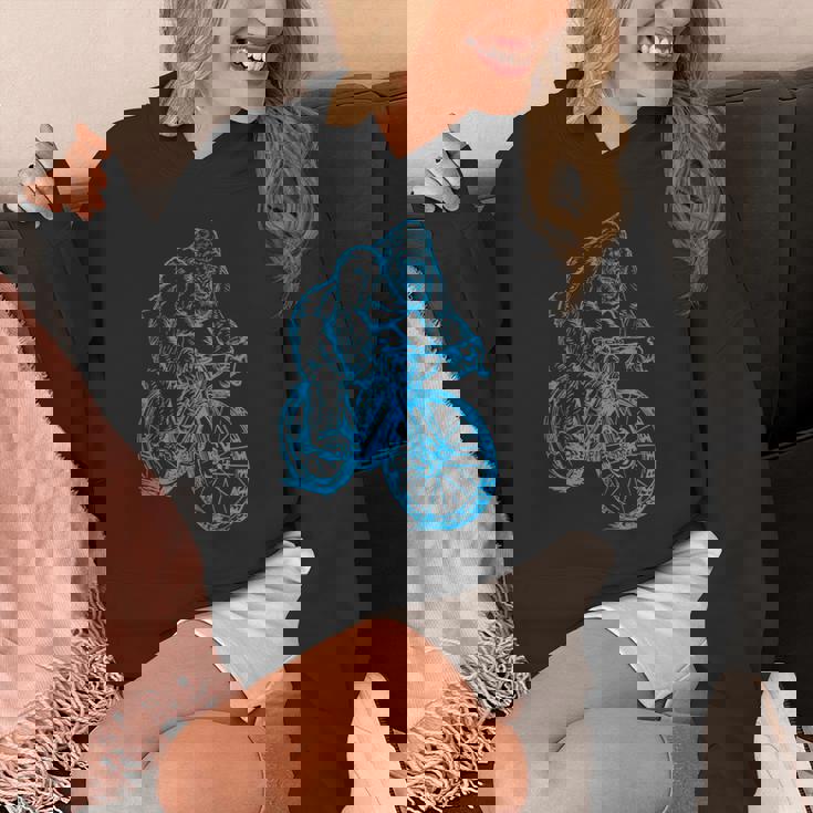 Gorilla サイクリング 自転車 クール モンキー おもしろい 動物 バイク パーカー