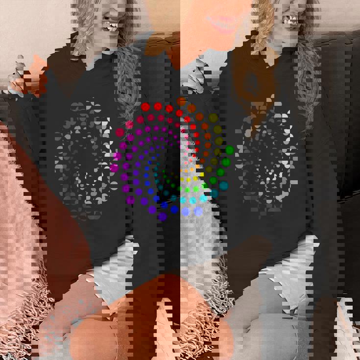 Happy Dot Day キッズ レインボー 水玉 スパイラル Hoodie