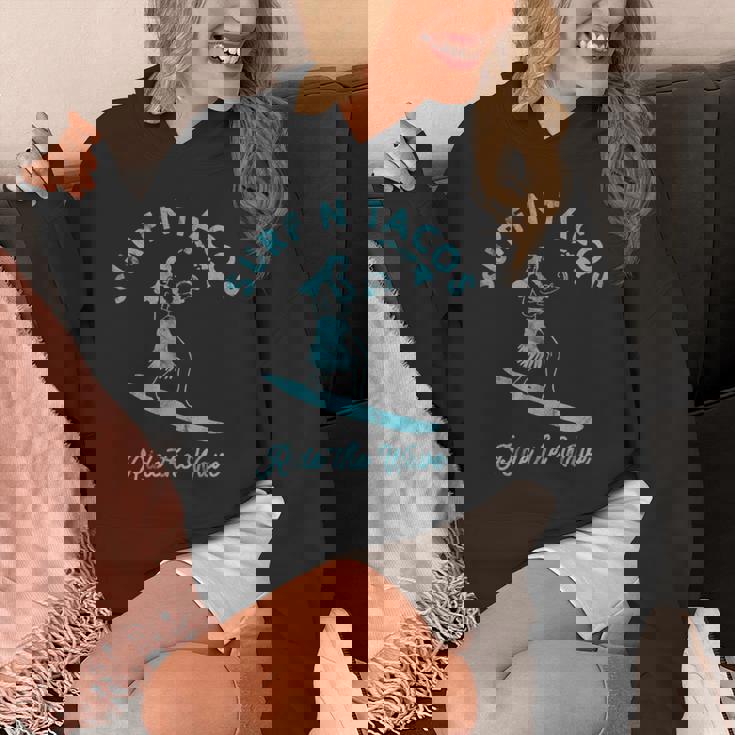 Hawaiiurf N Taco サーファー フラガール ヴィンテージスタイル Hoodie