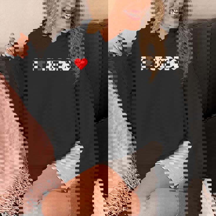 I Heart 柔道 愛 柔道 趣味 恋人 Hoodie