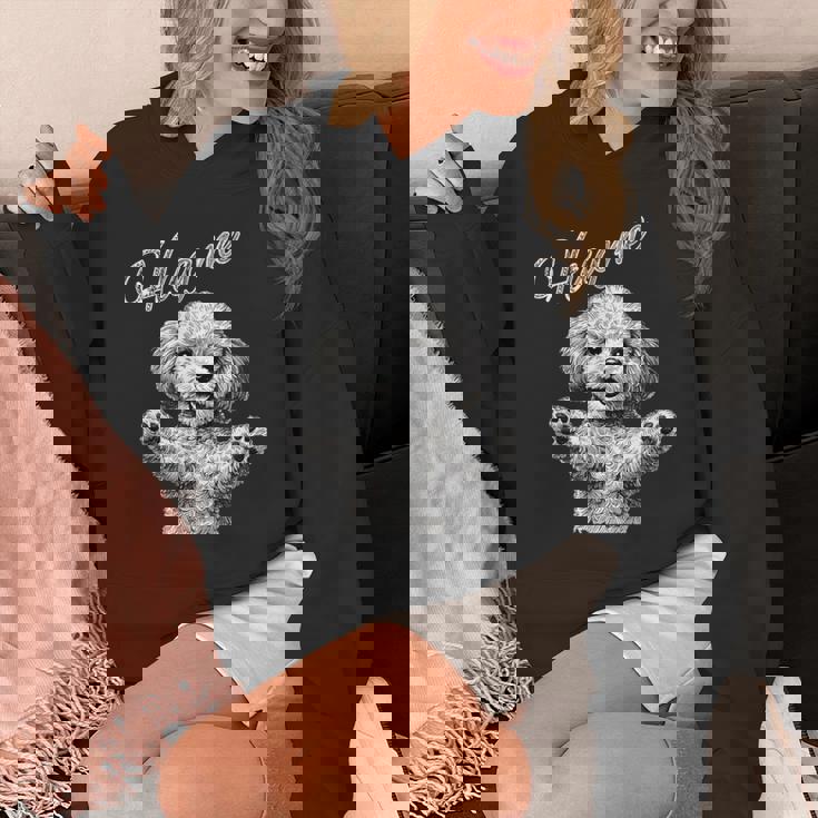 Hug Me トイプードル アートデザイン 可愛い おしゃれ 犬 動物 パーカー