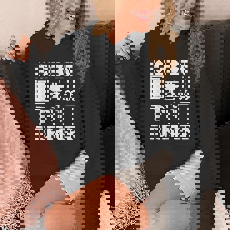 Ich Bin ターナー アート 体操モチーフ 男の子 メンズ パーカー