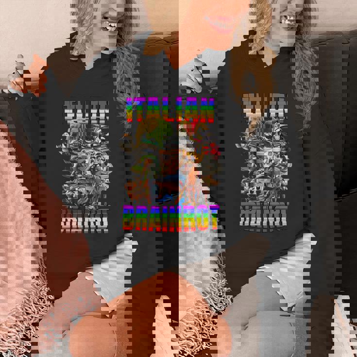 Italian Brainrot All Characters レインボー フラッグ プライド パーカー