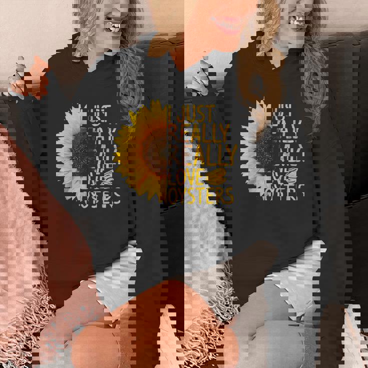 I Just Really Love Oysters ギフト レディース メンズ Mollusc ひまわり Hoodie