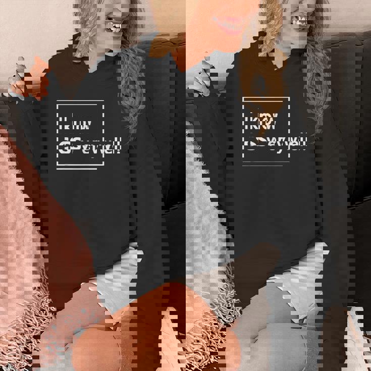 I Know Cssery Well 面白いプログラマー パーカー