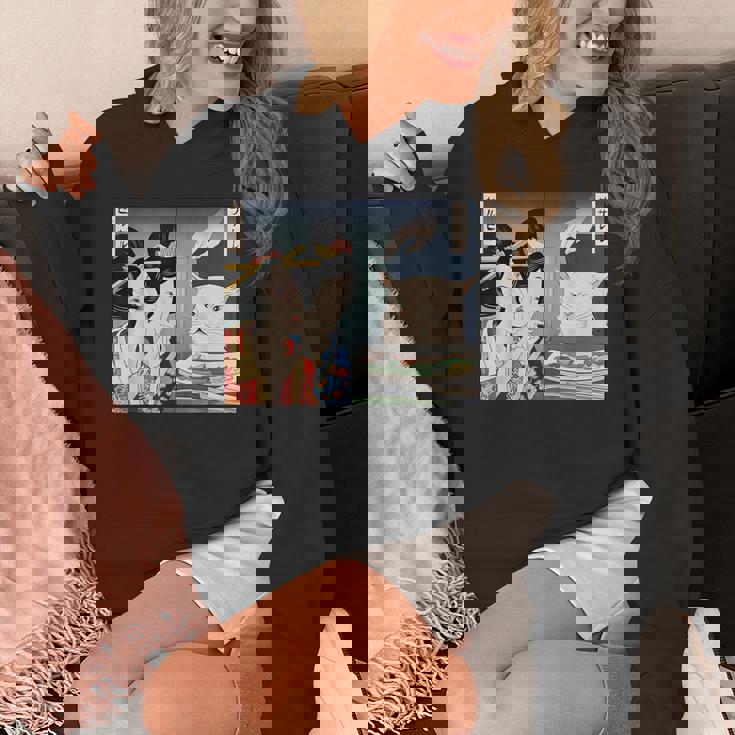 Lady Yelling At Cat Meme Hoodie