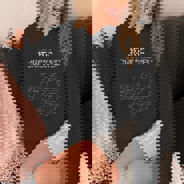 Life Is Complicated 生化学、化学、生物学、次世代シーケンシング、科学、生化学的経路、分子生物学 Hoodie