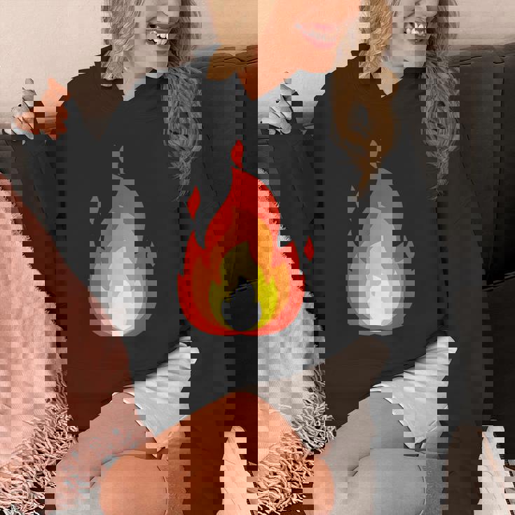 Lit Fire Flame ホットバーニングビーチパーティー パーカー