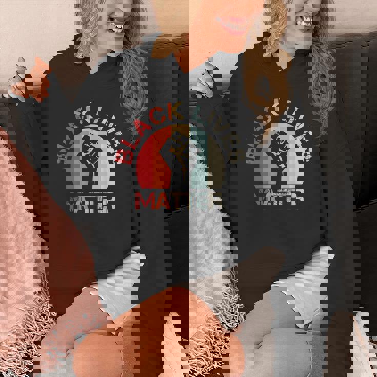 Lives Matter Raised Fist Retrointage No Racism Hoodie