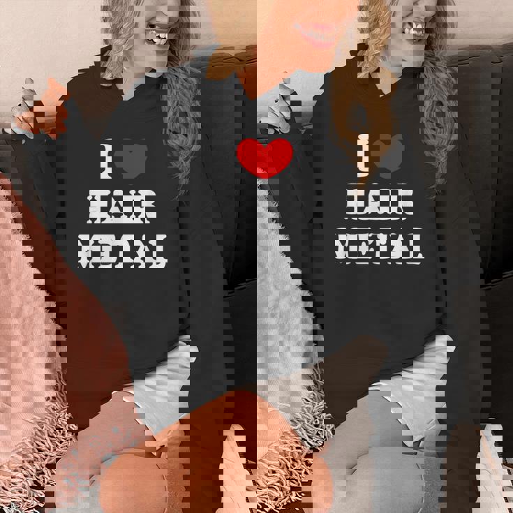 I Love Hair Metal I Heart Hair Metal パーカー