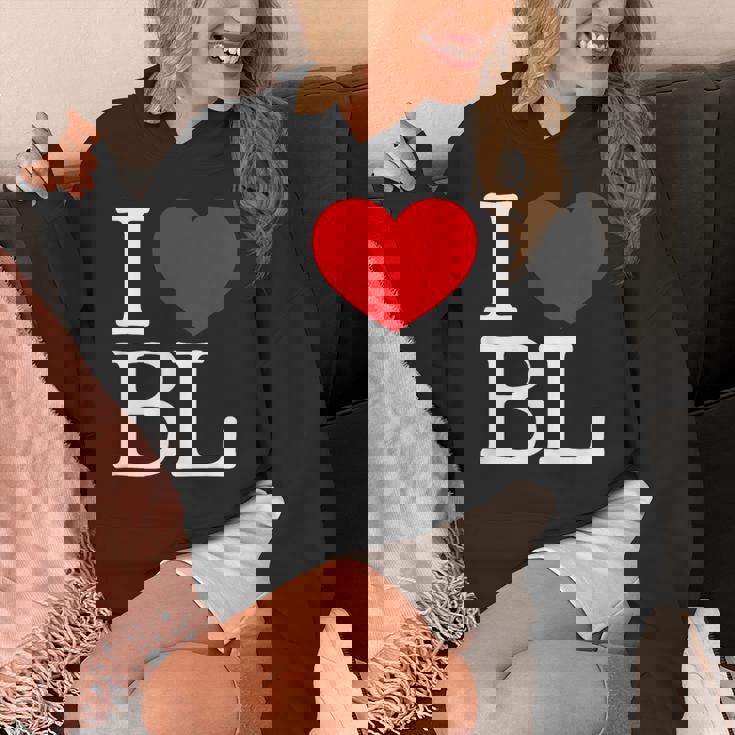 I Love ハート Bl パーカー