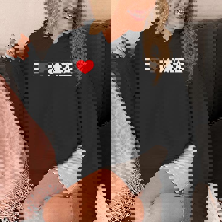 I Love ハート Java パーカー