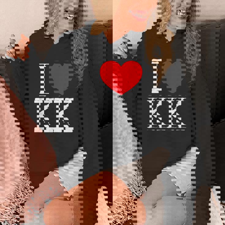 I Love ハート Kk パーカー