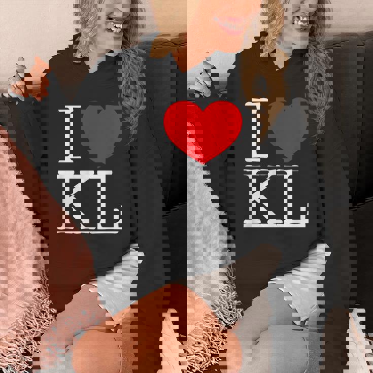 I Love ハート Kl パーカー