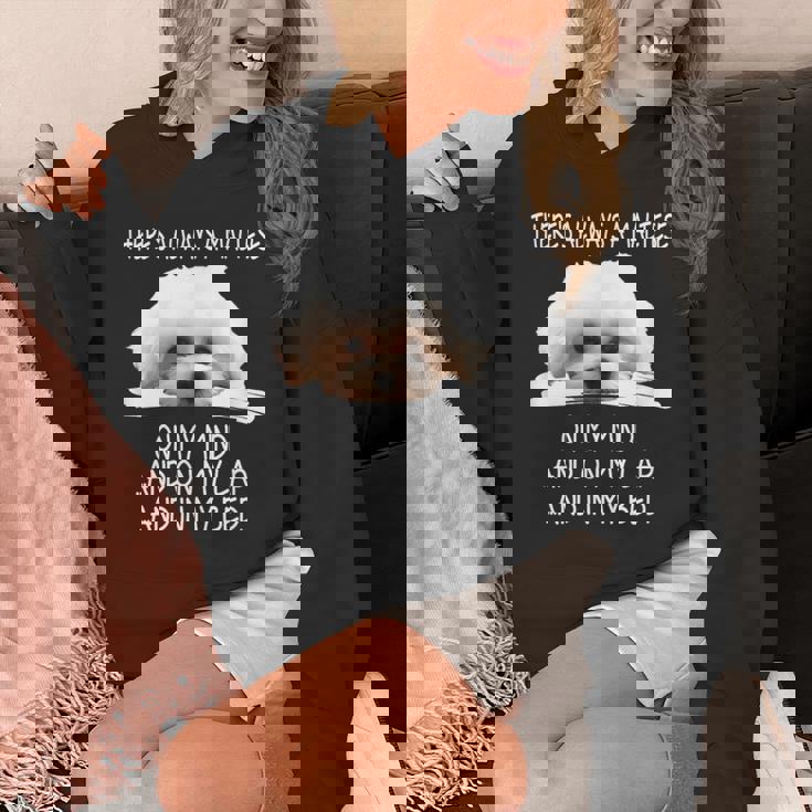 Maltese Dog Is On My Mind 面白い子犬オーナーデザイン パーカー