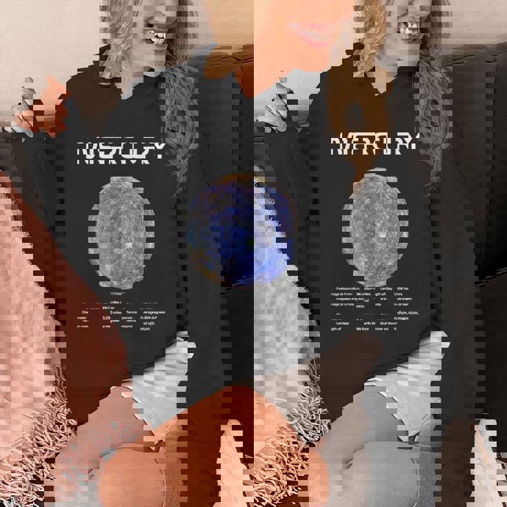 Nerdy Mercury 天文学 科学惑星 太陽系 ホワイト パーカー