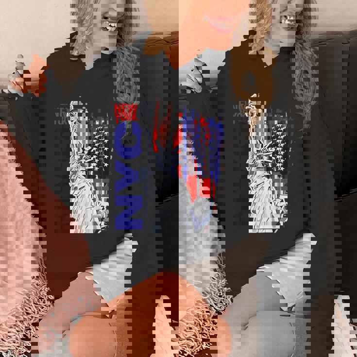 Nyc ニューヨーク市自由の女神 アメリカ国旗 パーカー