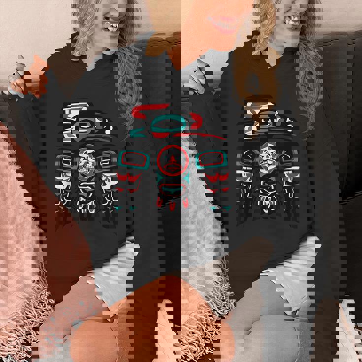 Raven ネイティブアメリカン プライド ハイダ トリンギット トーテム パーカー